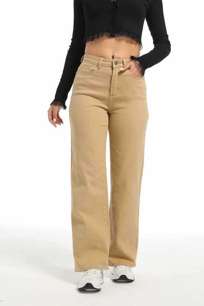 Mix and Match Straight Wide Leg Jeans