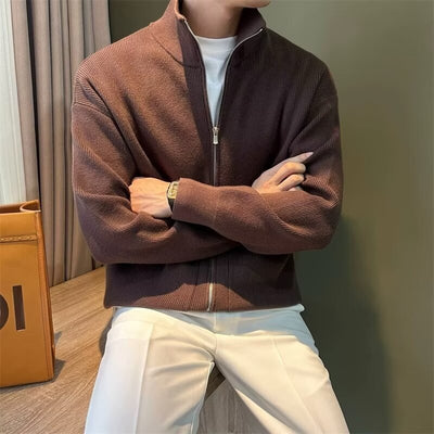 Mix and Match Zipper Cardigan Sweater
