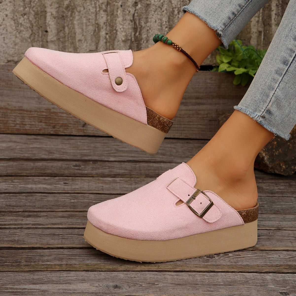 Mix and Match Sole Half Slippers