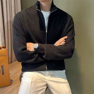 Mix and Match Zipper Cardigan Sweater