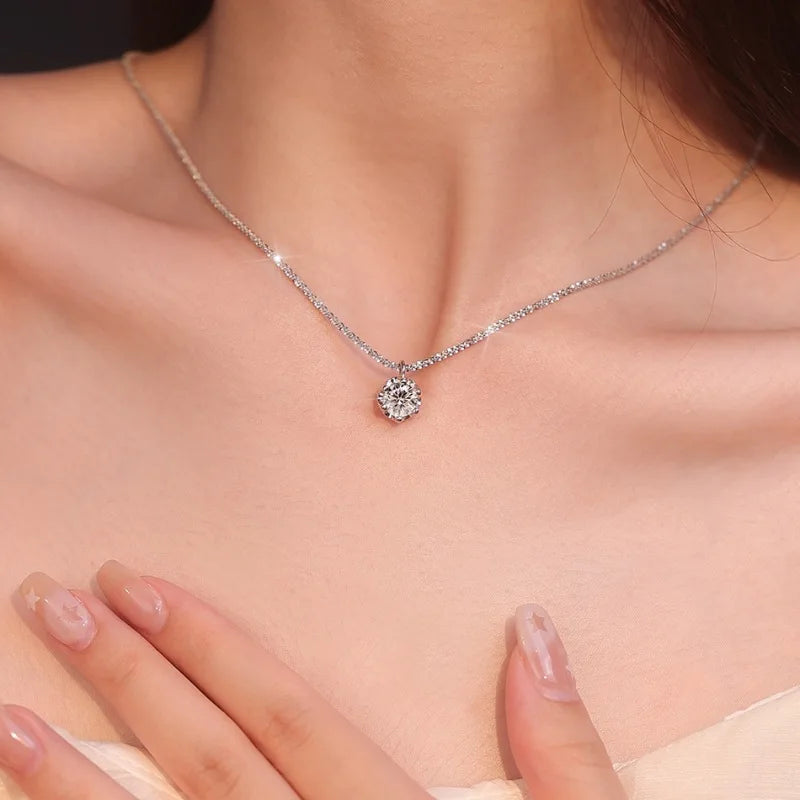 Mix and Match S925 Silver Moissanite Necklace