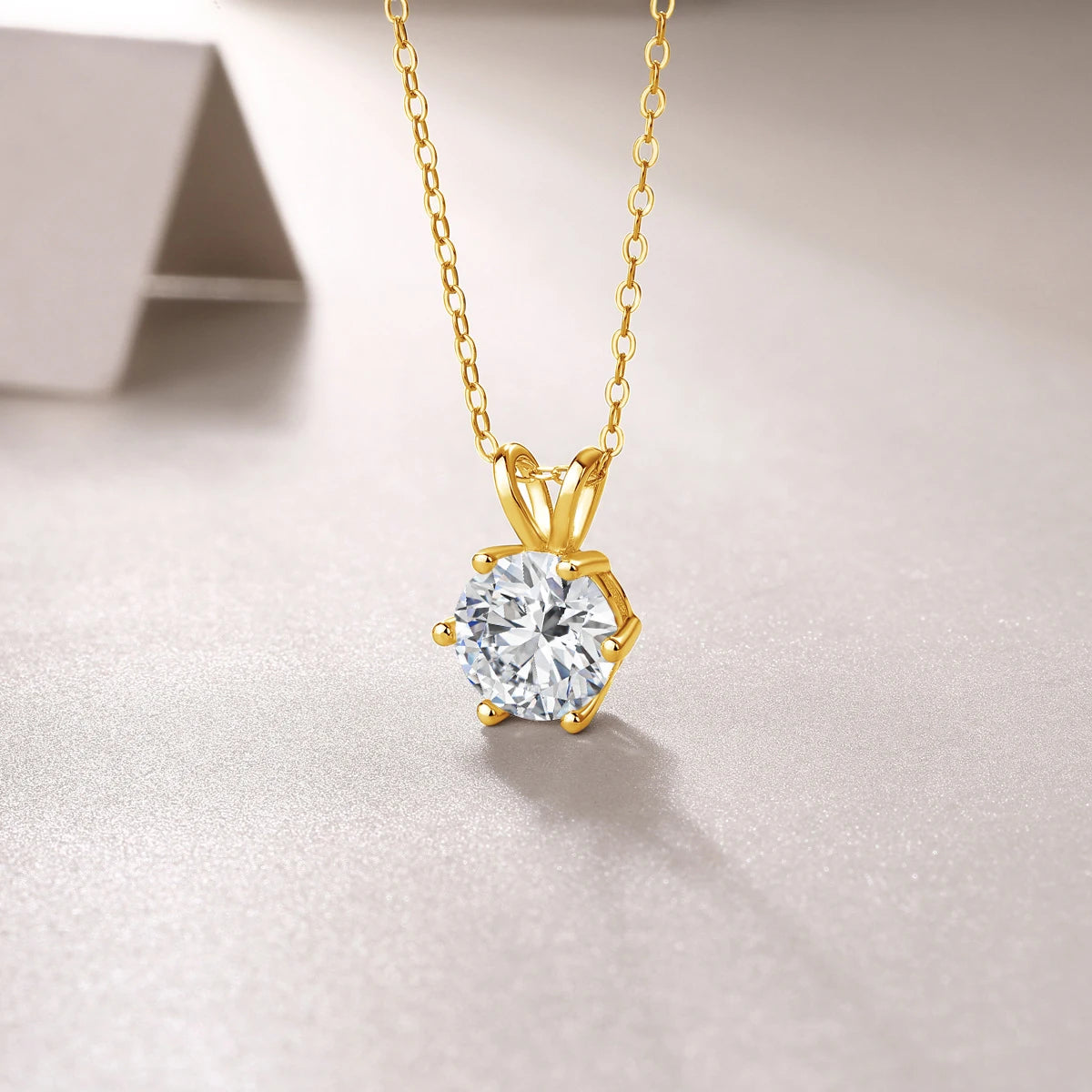 Mix and Match  14k Gold Moissanite Diamond  Necklace