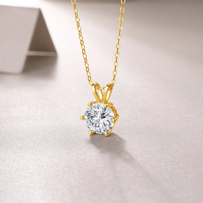 Mix and Match  14k Gold Moissanite Diamond  Necklace