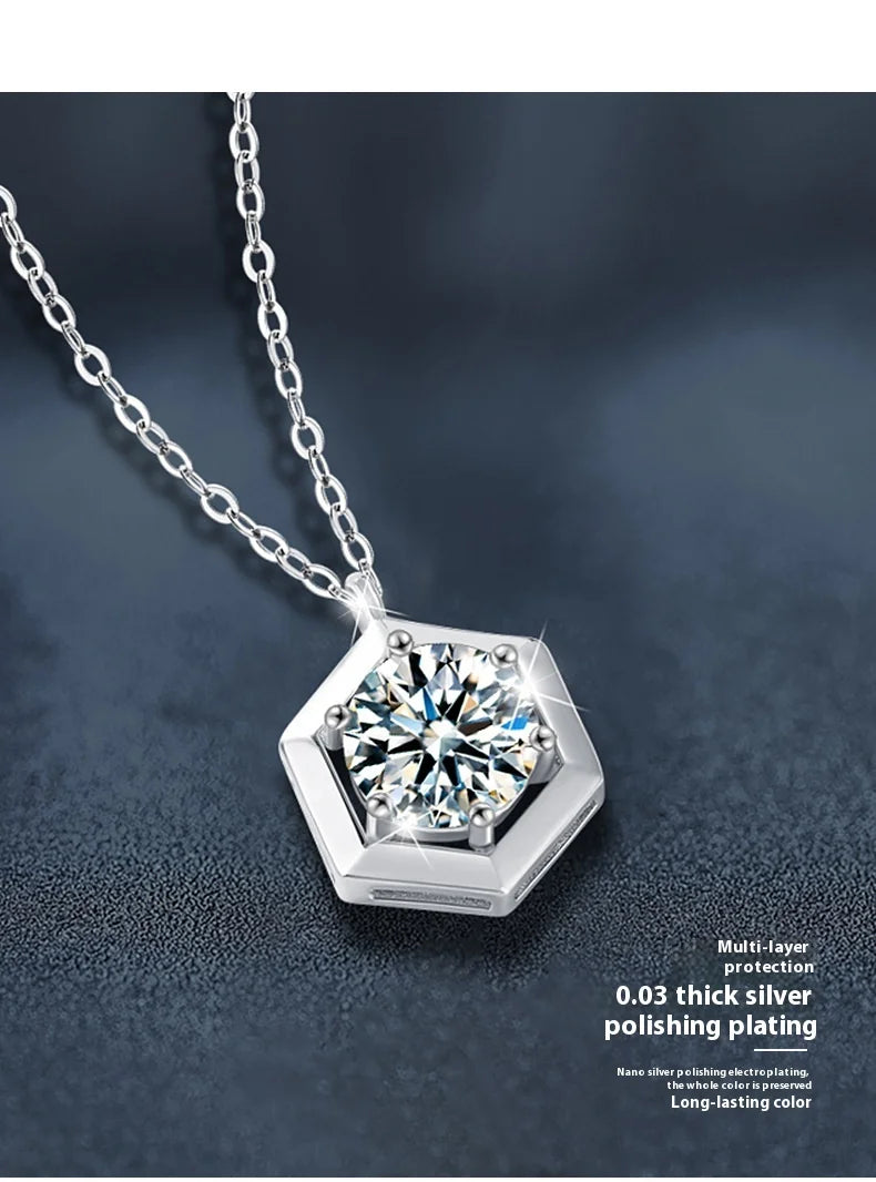 Mix and Match S925 Sterling Silver Moissanite Necklace