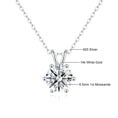 Mix and Match  14k Gold Moissanite Diamond  Necklace
