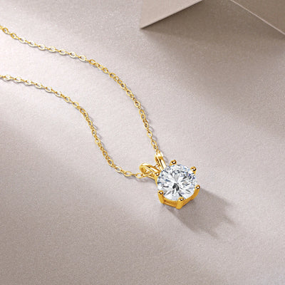 Mix and Match  14k Gold Moissanite Diamond  Necklace
