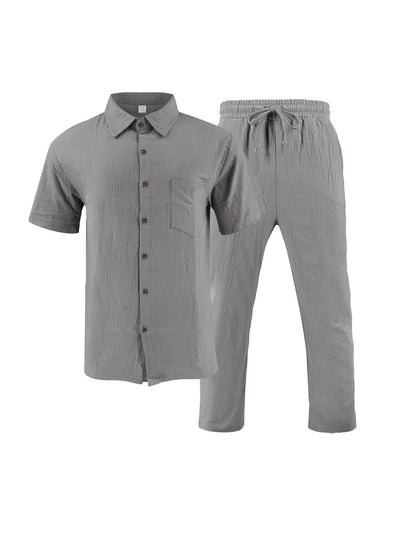 Mix and Match linen shirt set