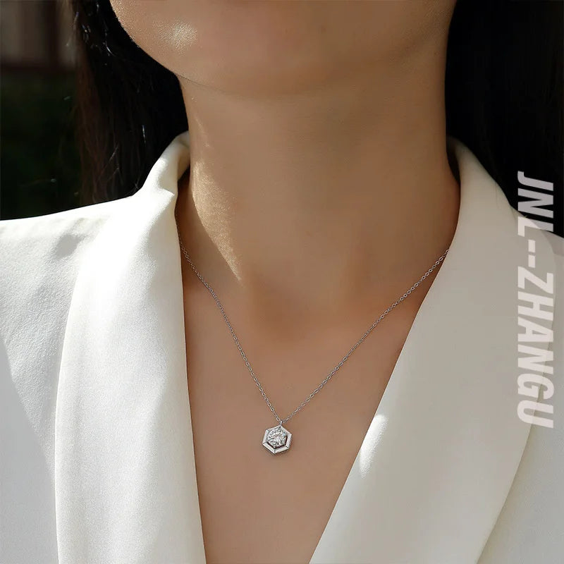 Mix and Match S925 Sterling Silver Moissanite Necklace