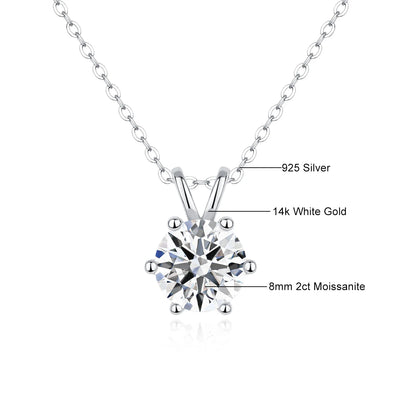 Mix and Match  14k Gold Moissanite Diamond  Necklace
