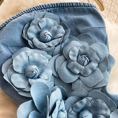 Mix and Match  Floral Denim Jumpsuit