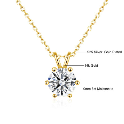 Mix and Match  14k Gold Moissanite Diamond  Necklace