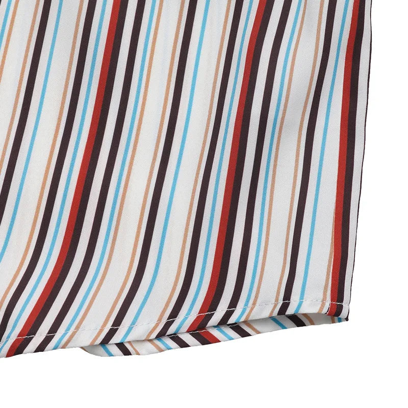 Mix and Match  Loose Striped Shirt
