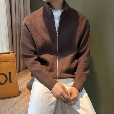 Mix and Match Zipper Cardigan Sweater