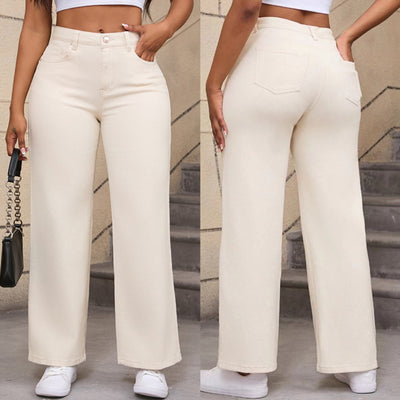 Mix and Match Straight Wide Leg Jeans