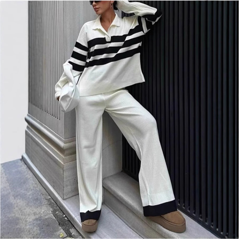 Mix and Match Striped Knitted Set