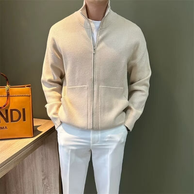 Mix and Match Zipper Cardigan Sweater